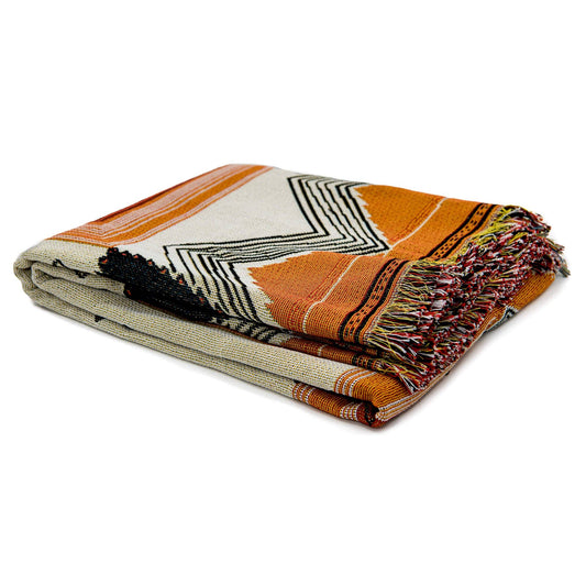 'Come Together' Woven Picnic Rug/Throw: Regular 130x160cm