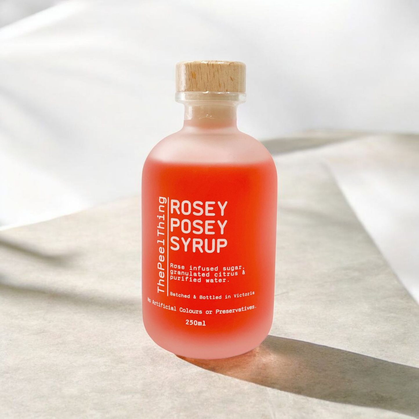 Rosey Posey Syrup 250 Glass Jar