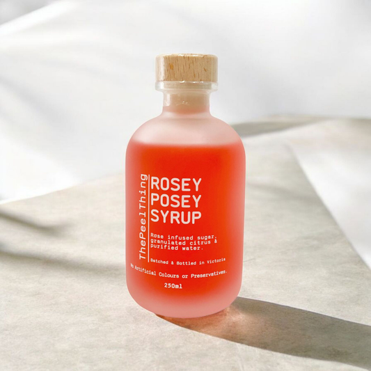 Rosey Posey Syrup 250 Glass Jar