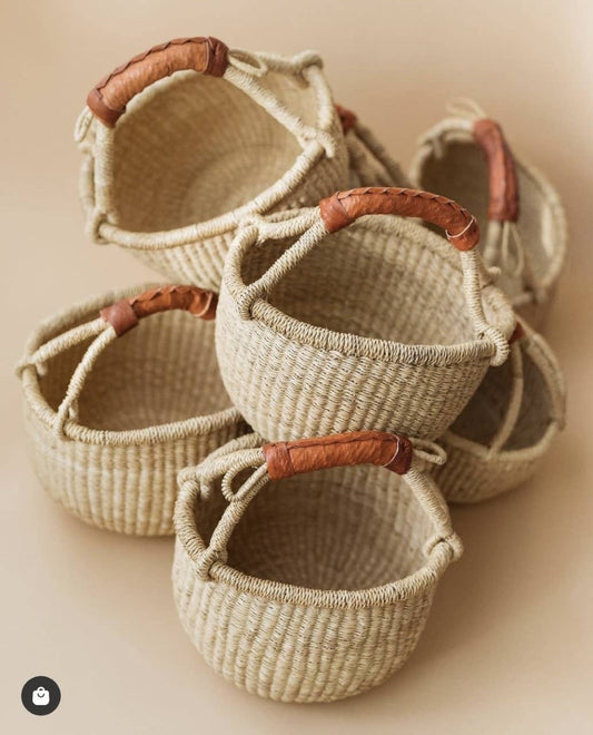 Natural Round basket: Small