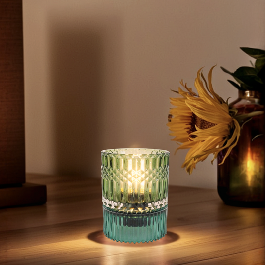 Green Glass LED Lamp