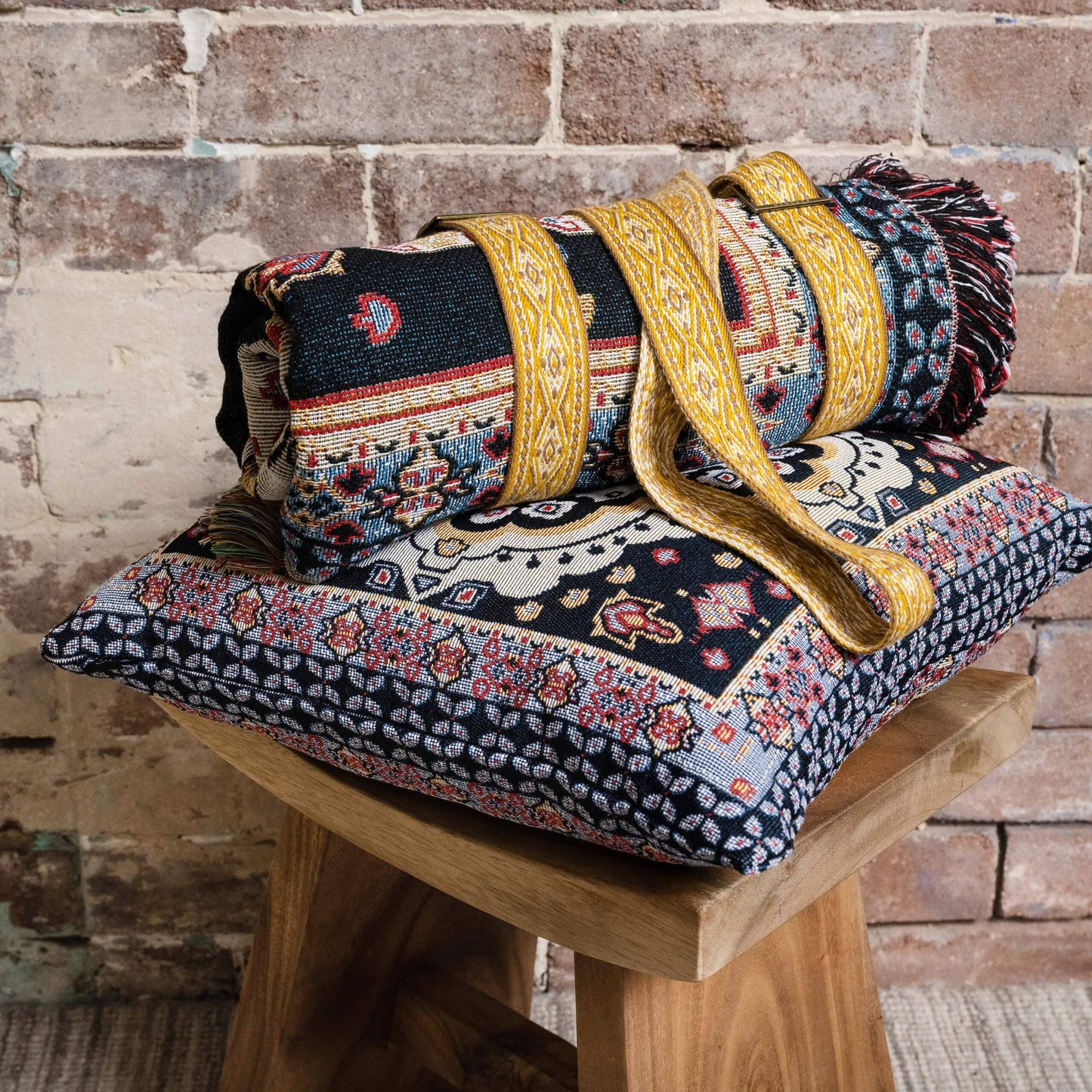 Cotton Carry Strap: Hold Me Tight - Yellow